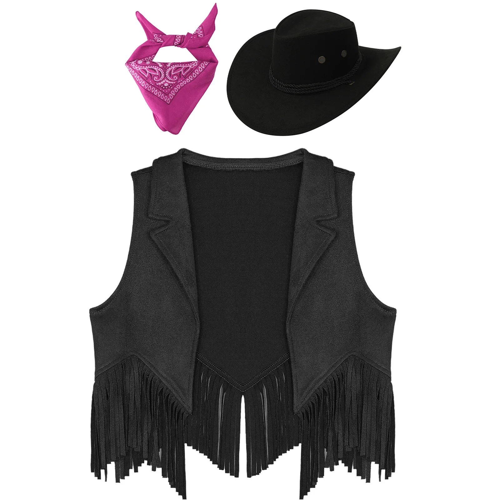 Western Cowboy Costume for Boys Girls for Kids Cosplay Costume Cowboy Costume