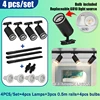 GU10 Track Light Set Track Lighting Wall Lamp Rail 110V Spot Lights Led Spotlight Fixture Clothing Store Shop Home Kitchen Rails 1