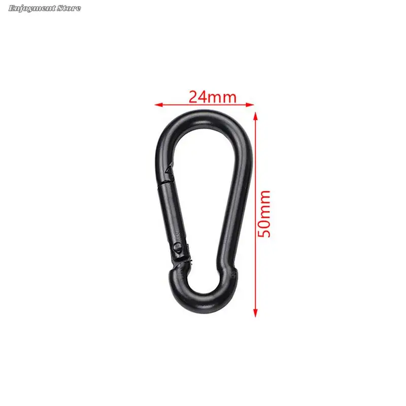 climbing carabiner 1PC metal keychain clip hooks D carabiner hooks connector jewelry making key ring DIY findings