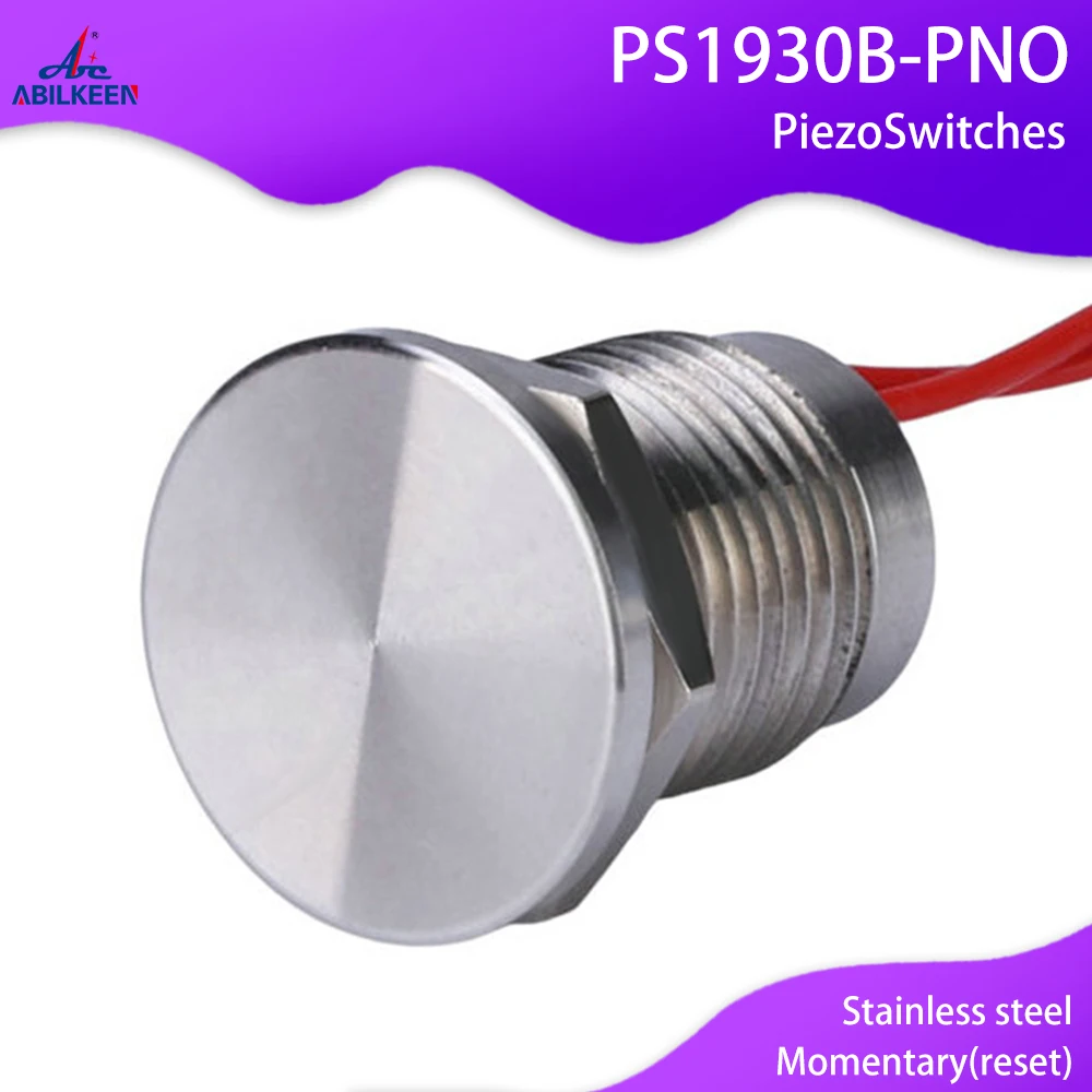 12/16/19/22/25/30MM IP68 Waterproof Stainless Steel Momentary push button switch Metal Piezo