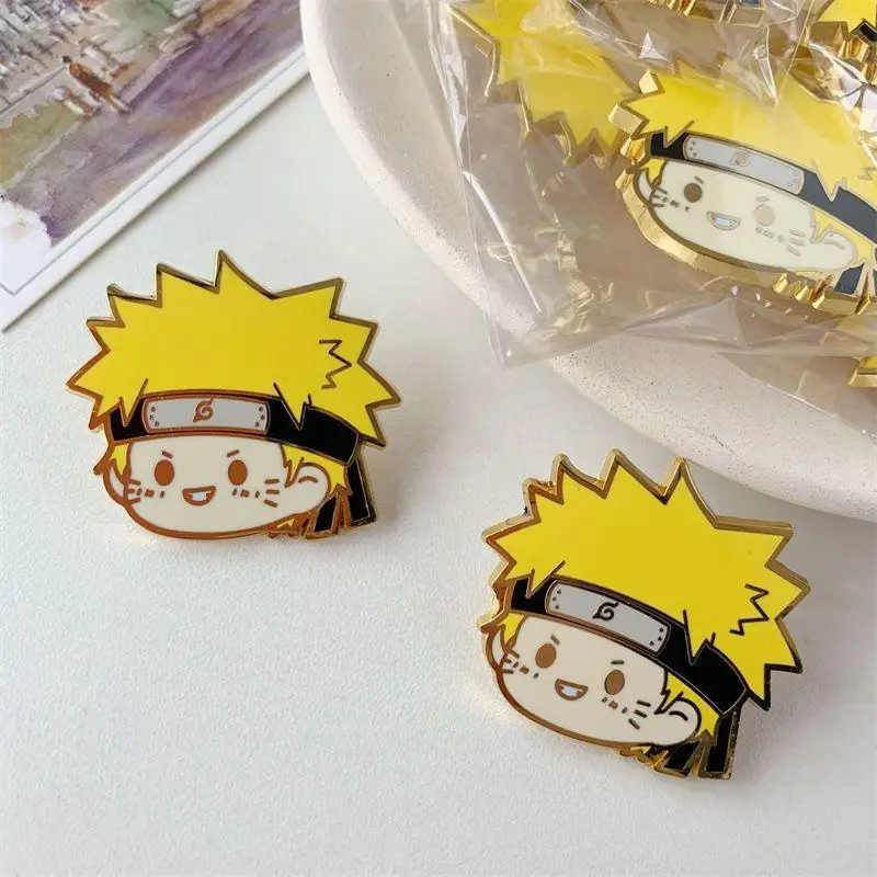 

Cartoon NARUTO brooch Uzumaki Naruto creative aesthetic cute anime peripheral badge clothes backpack hat ins fashion accessories