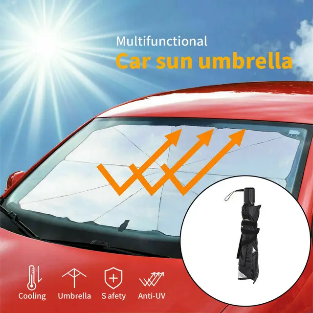 Autó Nap Árnyék Védő Parasol Auto Elülső Ablak Napellenző Burkolatok Napvédő Belső Szélvédő Védelmi Kiegészítők - Image 4