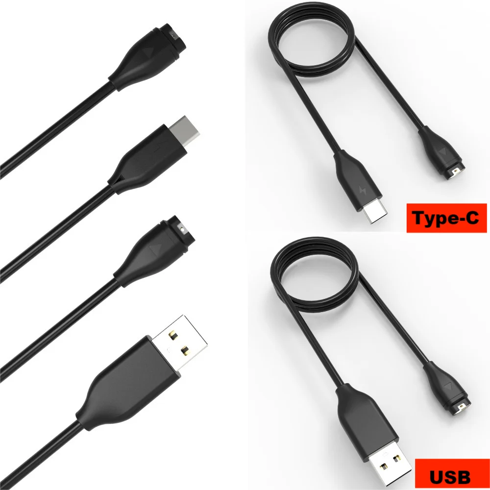 Universal USB Type-C Charging Adapter for Garmin Fenix Smartwatches