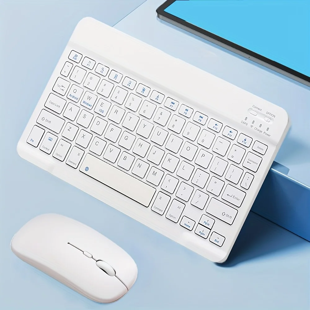 Ultra-Thin Rechargeable Bluetooth Keyboard - 78-Key Portable Design