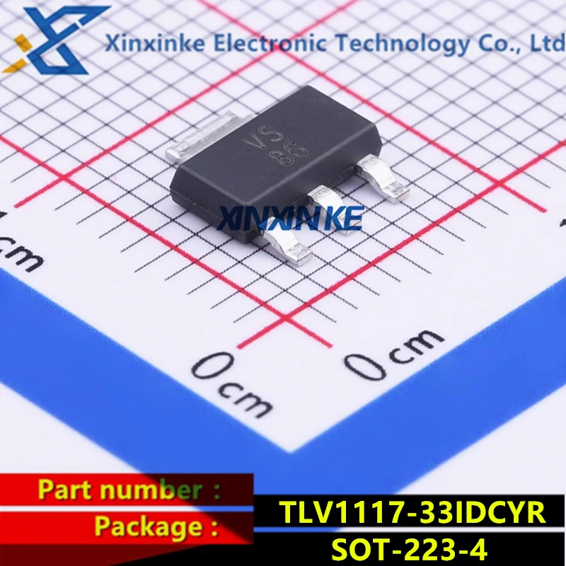 Tlv1117-33Idcyr Marcatura: Vs Sot-223-4 Ci Di Gestione Dell'Alimentazione 3.3V Regolatori Di Tensione Ldo Fissi Ldo Volt Reg Nuovo Di Zecca Originale