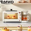DMWD Breakfast Machine 3IN1 Multifunction Mini Drip Coffee Maker Bread Pizza Oven Frying Pan Toaster Breakfast Making 110V/220V 1