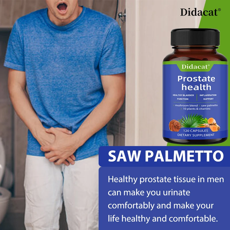 Saw palmetto extract, with vitamin C and minerals such as magnesium, supports urinary system health and protects hair