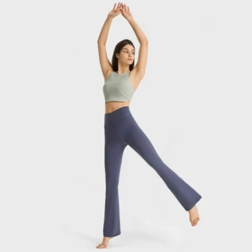 High Waist Women Flare Pants High Stretch Leggings Women Casual Gym Fitness Joggers Long Trousers