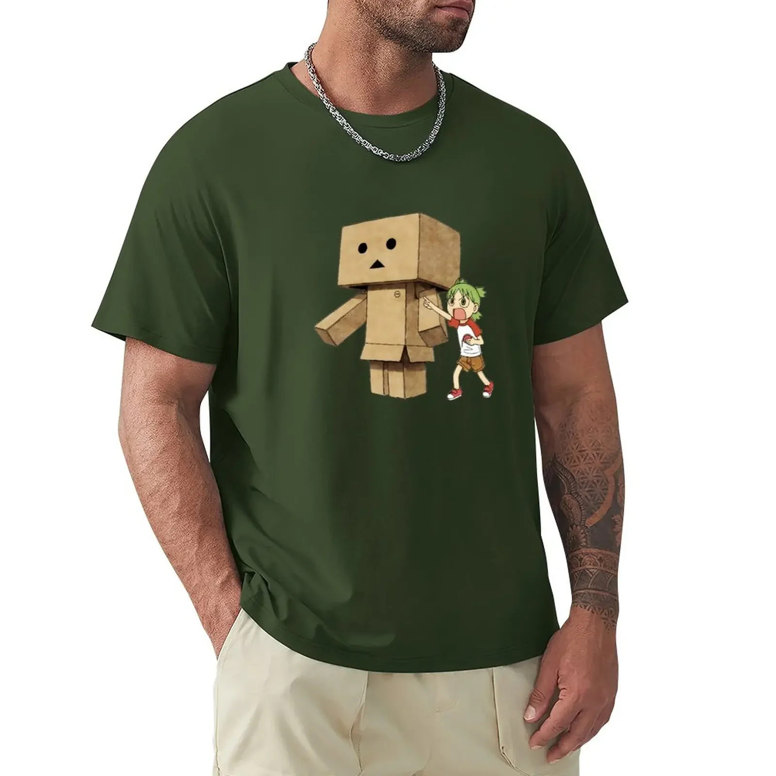Футболка Yostuba and Danbo, великолепная блузка, быстросохнущие Забавные футболки для мужчин, быстросохнущие Сухие белые мужские футболки