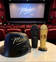 Nouveau en stock : Gobelet en forme de microphone Michael Superstar Road, Gobelet à eau, Seau en forme de chapeau, Jackson 1