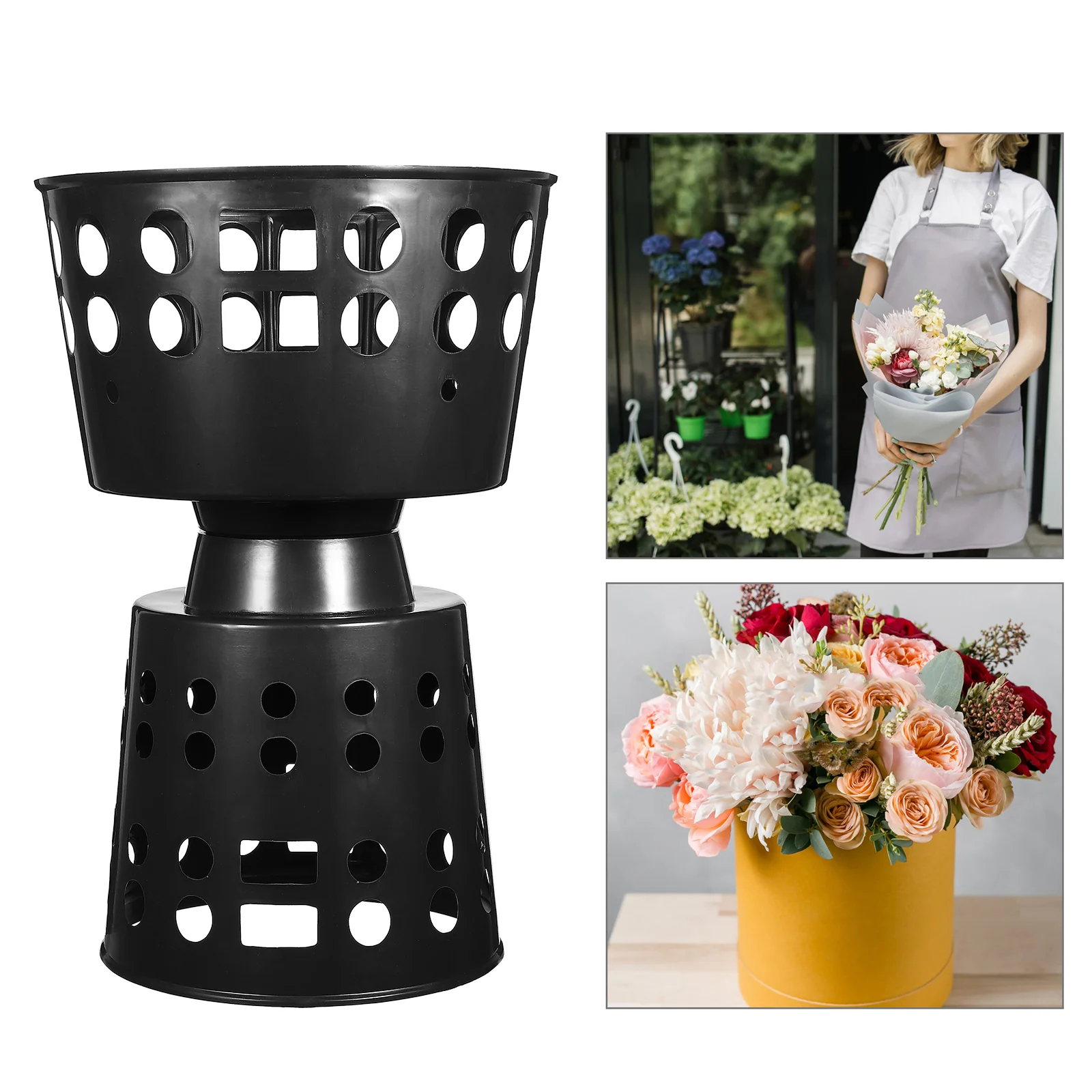 

4 Pcs Fixed Liner for Flower Arrangement Implement Bouquet Packing Base Artificial Flowers Floral Shop Supplies Fixing Stand