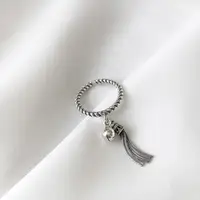 925 Sterling Silver Tassels Small Bell Adjustable ​Rings For Woman Luxury Jewelry Engagement Wedding Accessories Argent 925 1