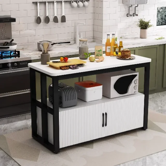 ตู้ครัวสีดำหรูหรา ดีไซน์ครบชุด สไตล์โมเดิร์นนอร์ดิก ตู้เก็บของสูง ตู้ครัวแบบเต็มตัว เฟอร์นิเจอร์สำหรับห้องครัวและห้องเก็บของ 2