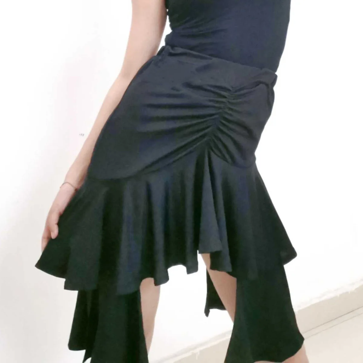 삼바 댄스용 라틴 댄스 스커트, 살사 댄스 의상, 차차 연습 스커트