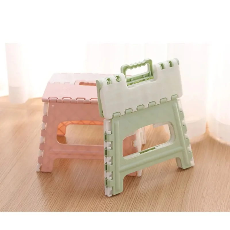 Plastic Folding Step Stool with Handle Portable Collapsible Small Foot Stool Bathroom Shower Sitting Foldable Step Stools folding chair