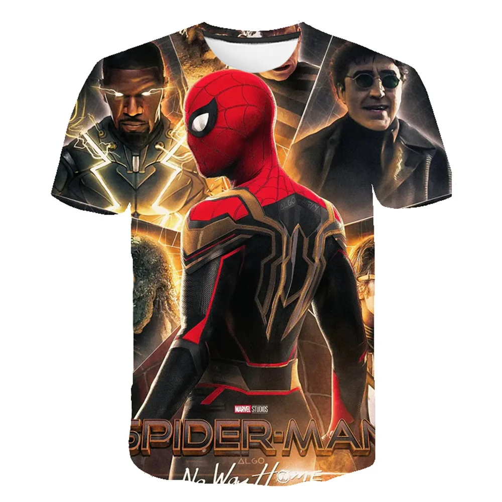 

Newest Marvel Spiderman 3d Printing T-shirts Boys Girls Short Sleeves Trapstars Summer T Shirts Kids Casual Chilrden Tops Tees