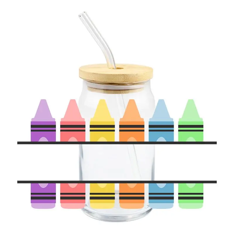 Teachers Day UV DTF Wrap Transfer Stickers For Bottles Cups Mugs Decal