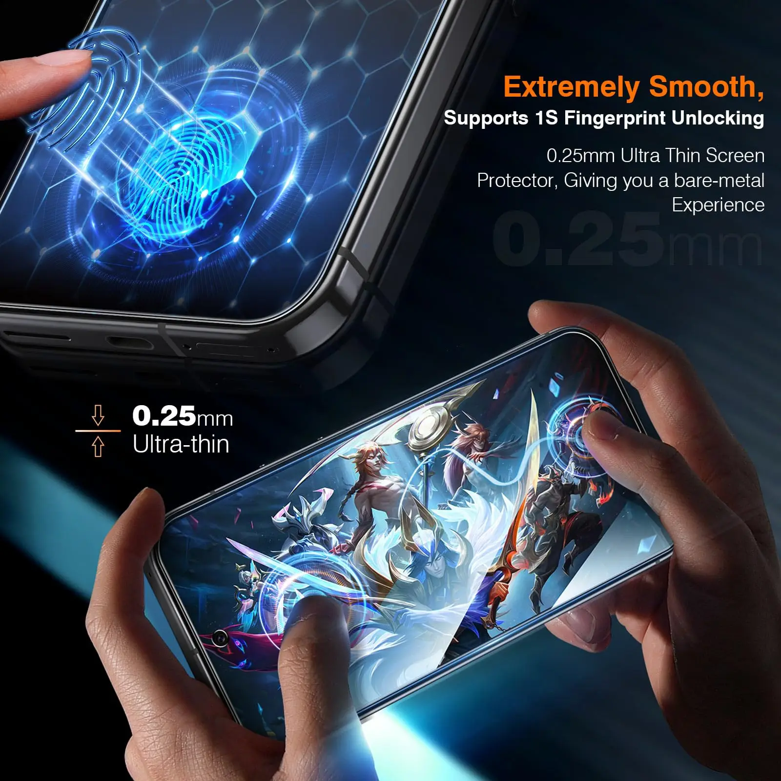 Enhanced Privacy Screen Protector - Anti Peep Tempered Glass, Easy Installation