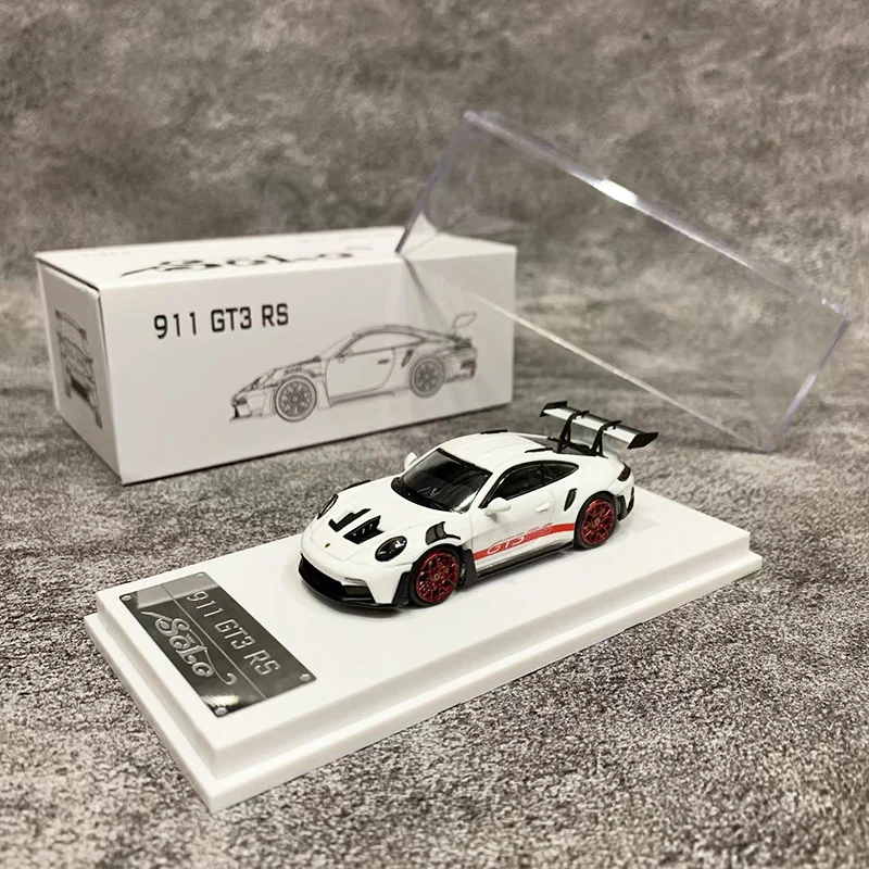 

Solo 1:64 модель автомобиля 992 GT3 RS литой спортивный автомобиль-белый