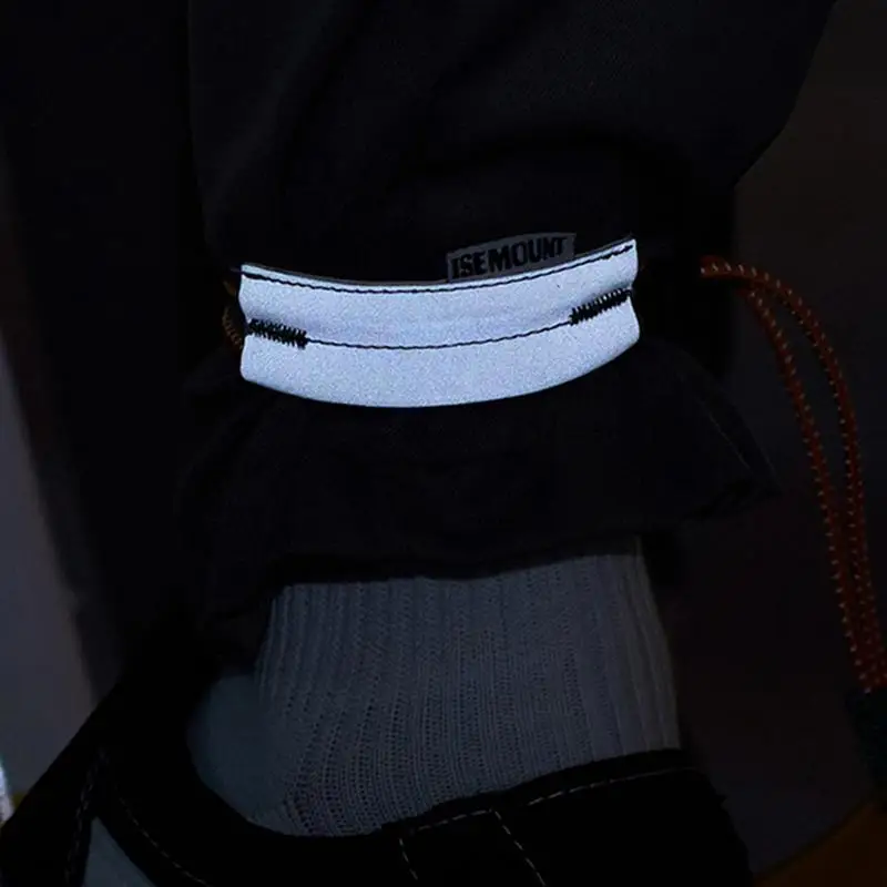 Cycle Pant Leg Band anti-beam Adjustable Reflective elastic pants shirt ankle Rope night running sports leggings tie buckle