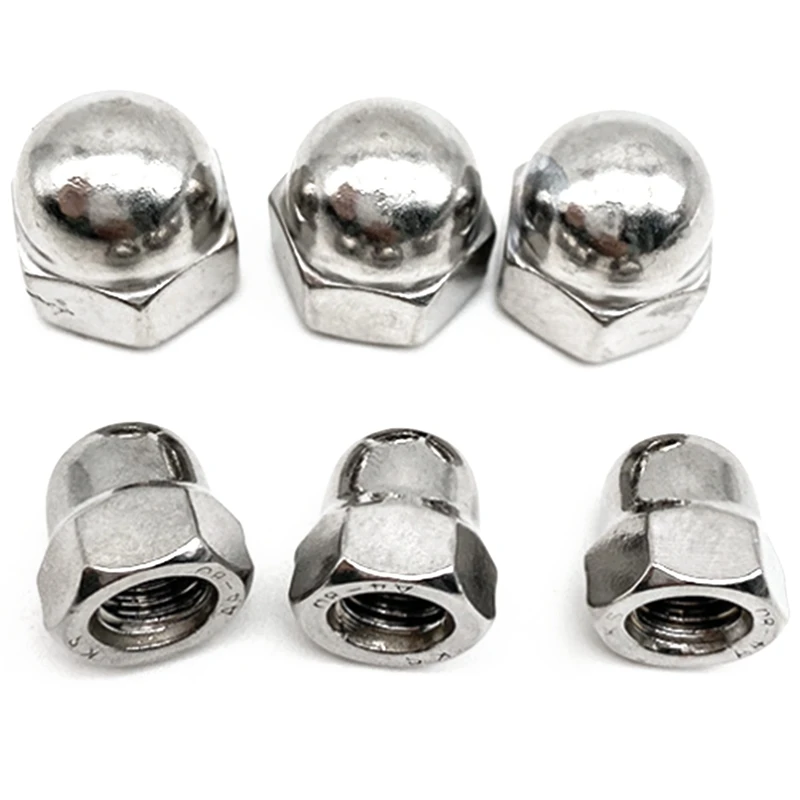 

NEW-20Pcs M8 304 Stainless Steel Small Half Ball Nut Head Nuts Insert Nutsert Cap Screw Cap