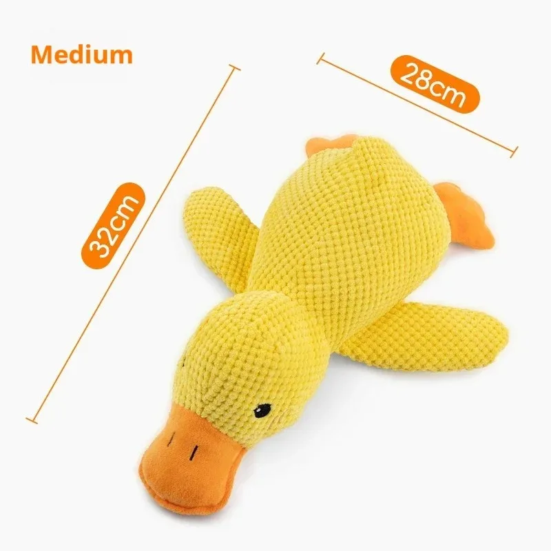 Dog Toy Stomping Duck Bite Resistant Grinding Teeth Cleaning Large Dog Interactive Entertainment Puppy Boredom Pet Plush Toy