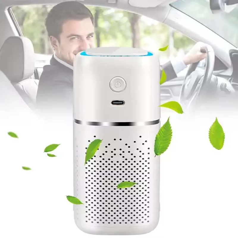 Portable Usb Plug-In Negative Ion Car Air Purifier Small Car Purifier Negative Ion Filter Purifies The Air