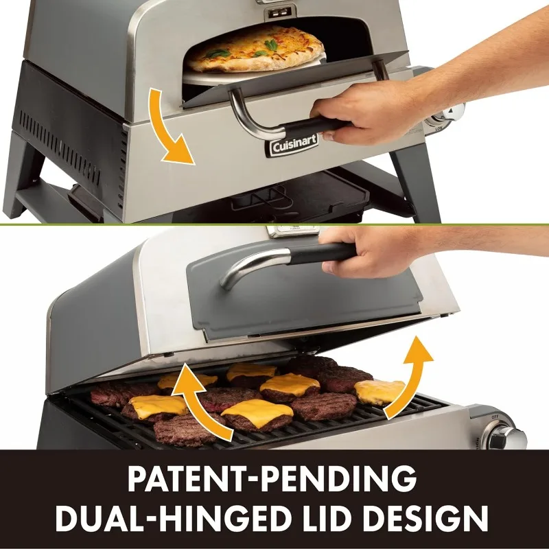 Cuisinart CGG-403 3-in-1 Pizza Oven Plus, Griddle, and Grill