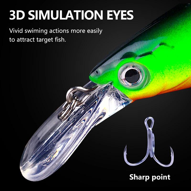 Fishing Lure Pesca Deep Driving Jerkbait Wobbler 13Cm-36G Sinking Minnow Crankbait Pike Tackle