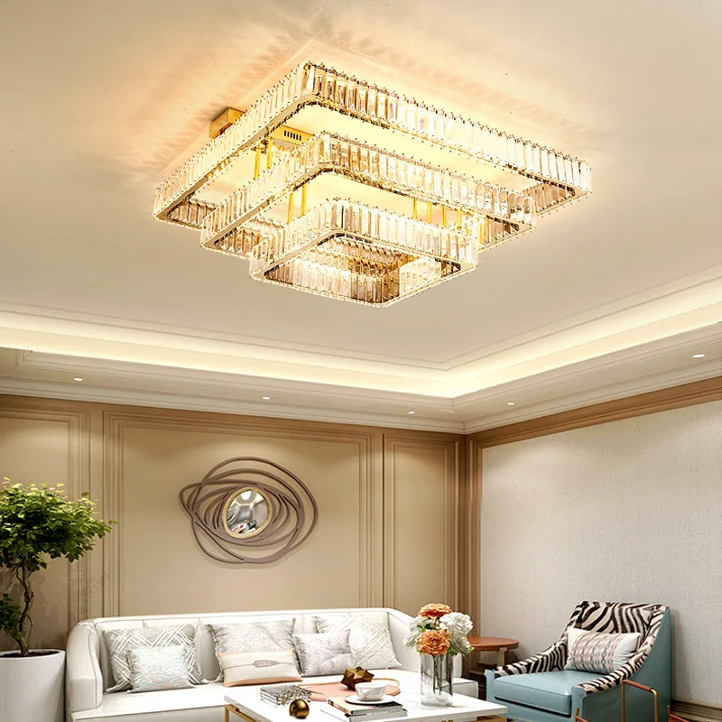 Led Crystal Lights Ceiling Lamp Chandelier  Crystal Chandelier Foyer Lamps  - Luxury - Aliexpress