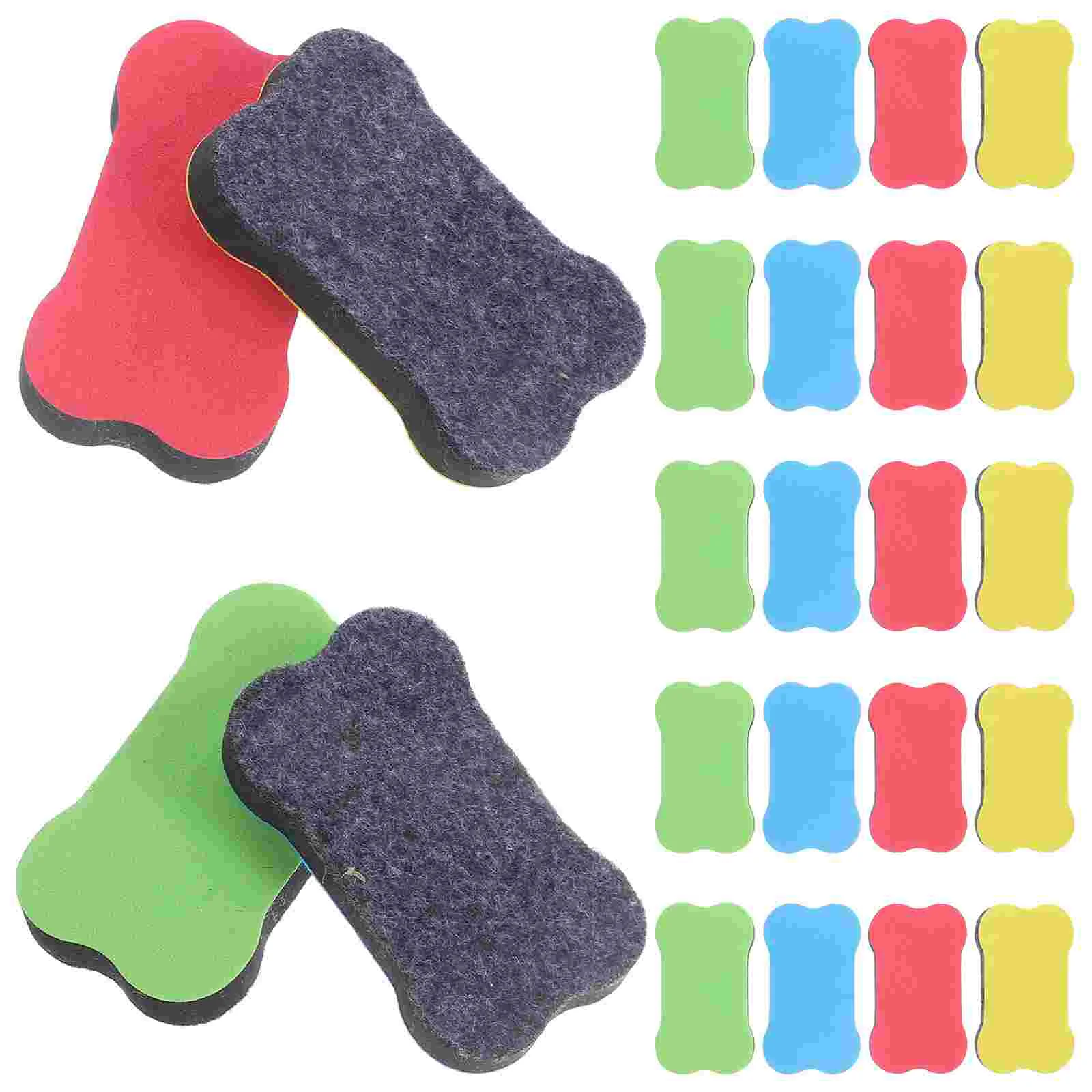 화이트 보드 지우개, 청소용 화이트 보드, 마그네틱 사무용품, 어린이 학교 용품, 24 PCs