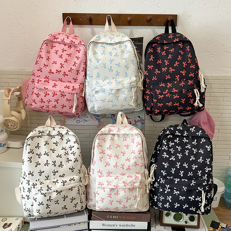 Zaino in Nylon Floreale Leggero e Molto Elegante per Donne, 6 Colori, Portatile per Viaggi, Scuola, Uso Quotidiano e Outdoor - immagine 4