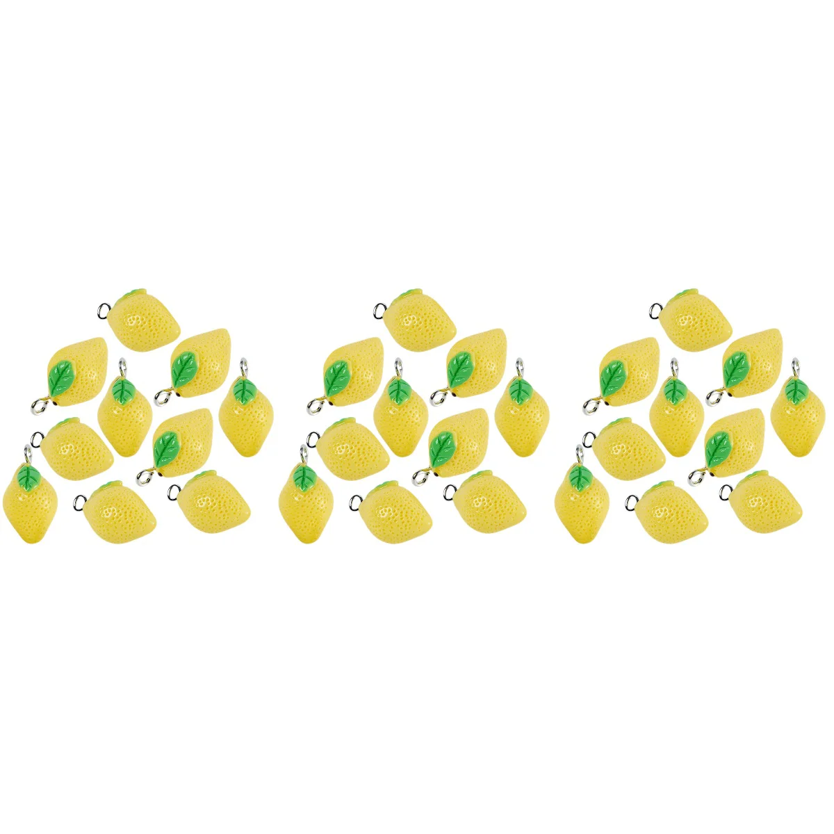

Summer Party Table Confetti Lemon Pendant Necklaces Bracelet Charms for Jewelry Making