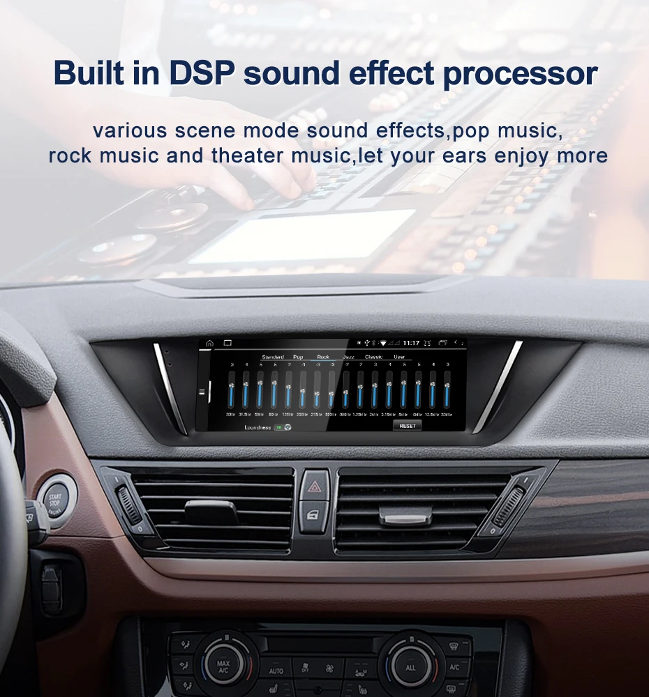 New 8.8inch ID6 ID7 ID8 Themes Andorid Screen For BMW E84 X1 2009-2015 Car Video