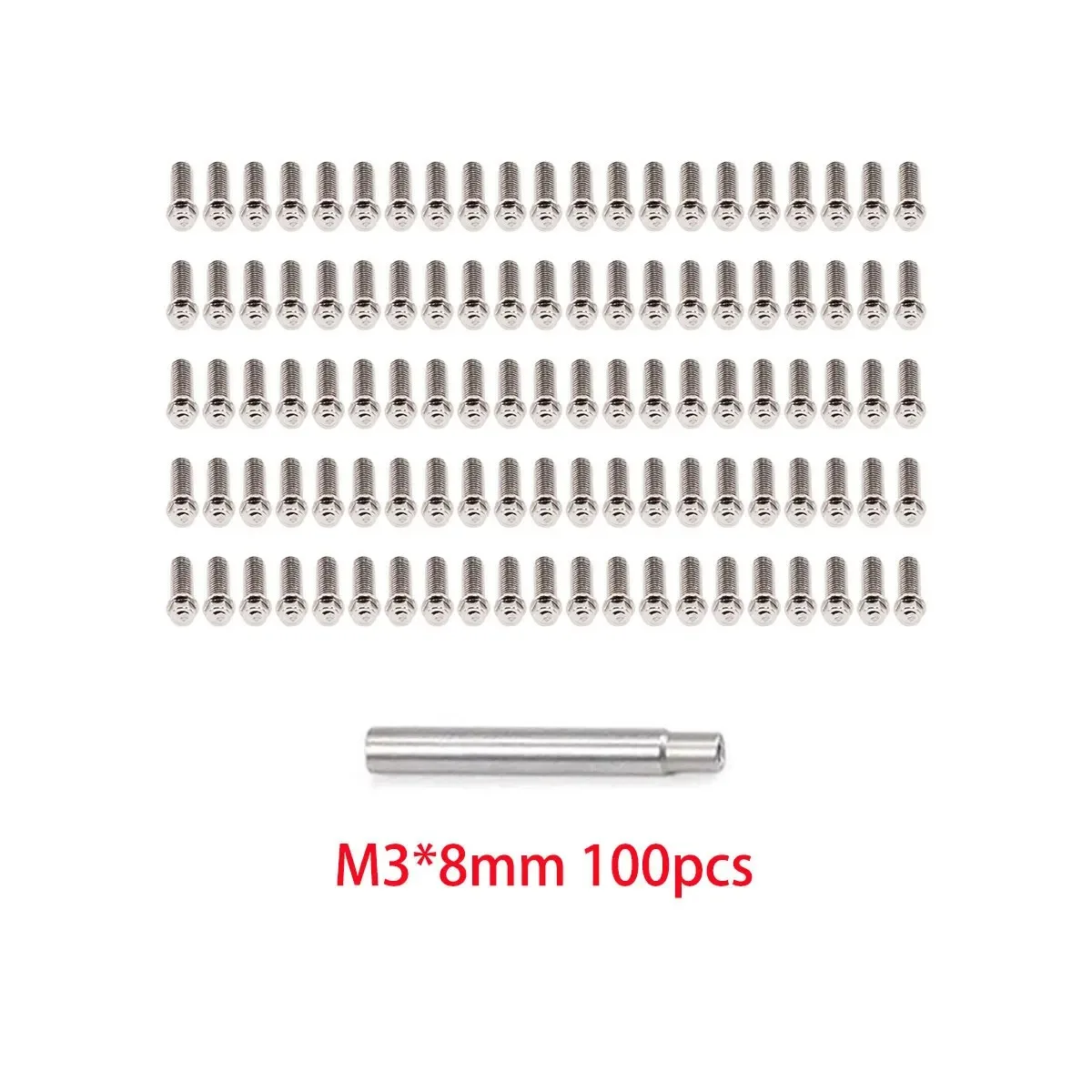 100 Stück M2 M3 Stahl-Scale-Beadlock-Ringschrauben für 1/10 RC Crawler Car TRX4 Axial SCX10 AXI03007 VS4-10 LCG 1.9'' 2.2'' Felgen – Detail 8