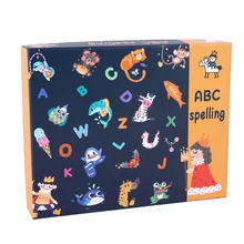 

Wooden Baby Enlightenment Toy Early Education Puzzle Learning English Letter Cognitive Matching Boad Children's Toys
