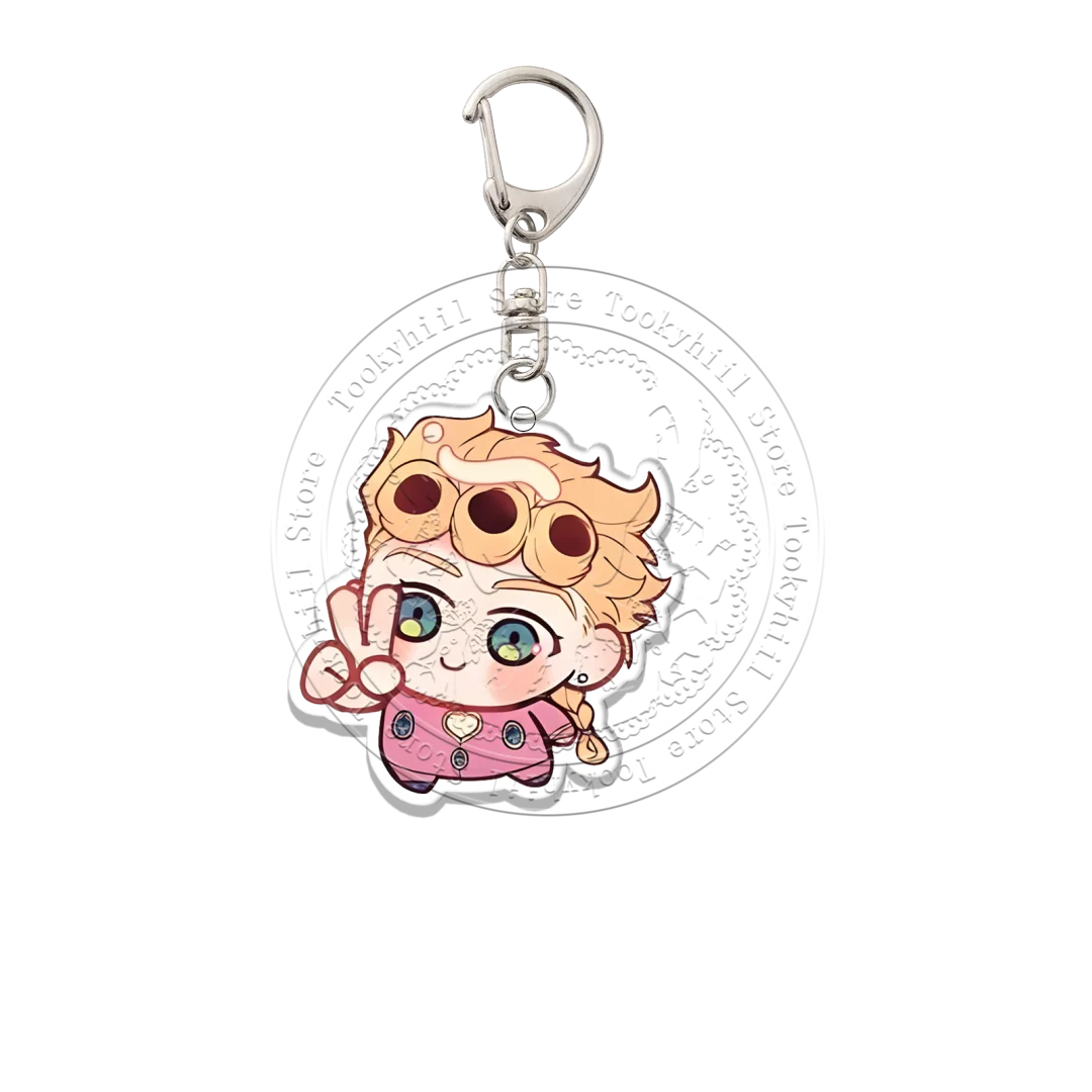 JoJo's Bizarre Adventure Acryl-Schlüsselanhänger Q-Version Dekoration Taschenanhänger Zubehör Studenten Anime Cartoon Geburtstagsgeschenk – Detail 11