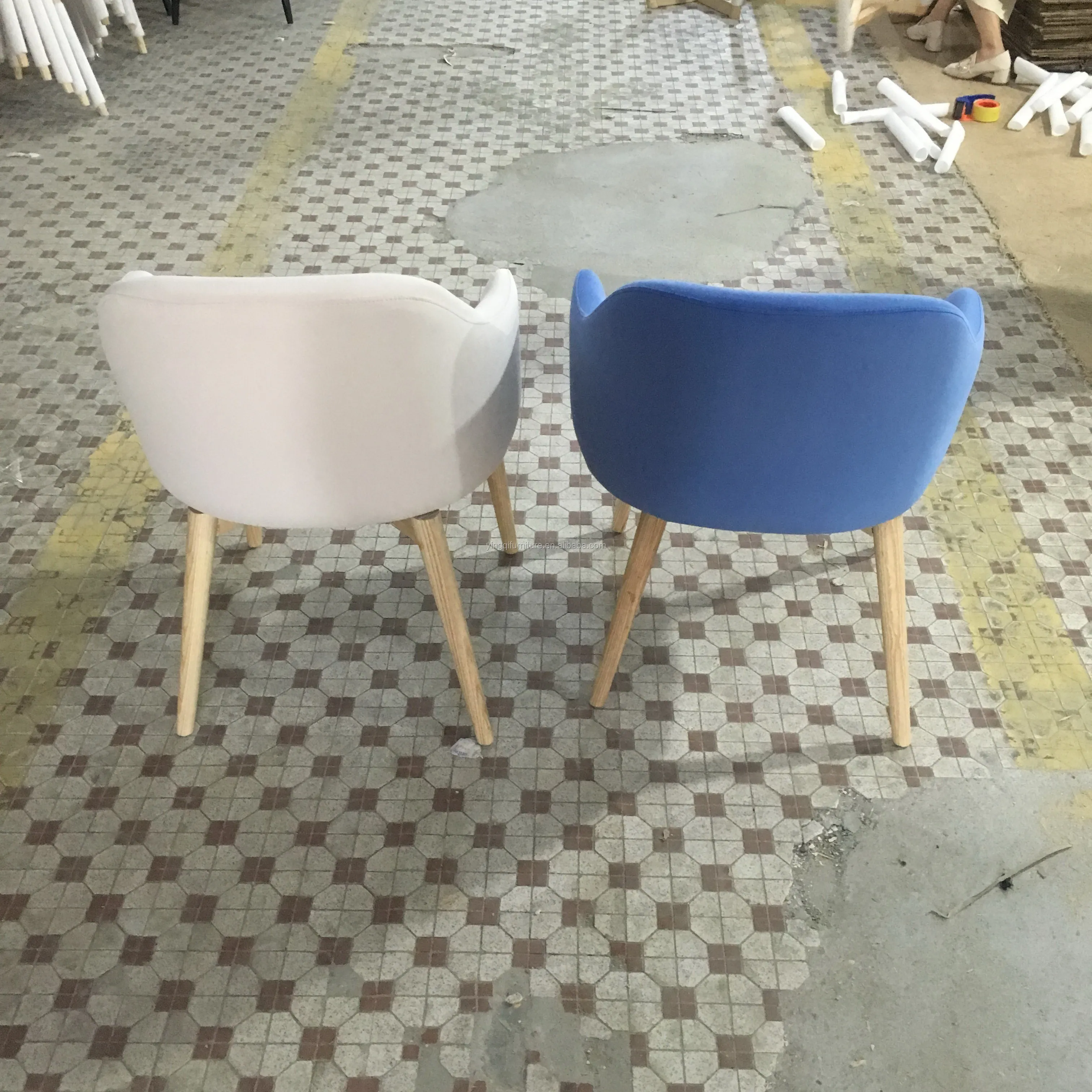 Hotel Modern Wooden Lounge Coffee Chairs