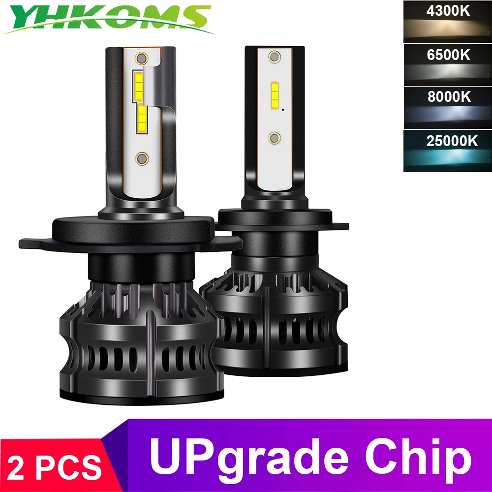 YHKOMS H4 H7 Led Headlight 110W 16000LM H11 Led H1 H8 H9 9006LED Bulb Car Light Auto Fog Light 4300K 6500K 8000K 25000K