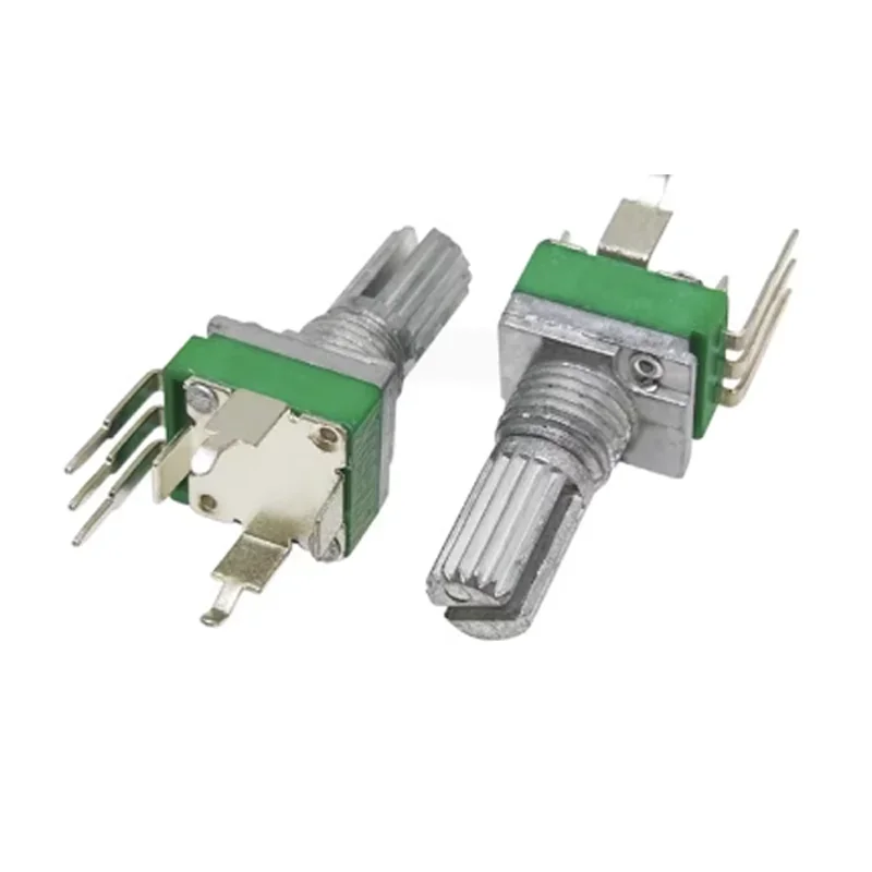 Linear Potentiometer Rotary Potentiometer Trimmer Potentiometer Electronic Components 10PCS RK097 precision potentiometer vertical single link shank length 15mm gearless 3-pin B2K B5K B10K B20K B50K B100K B500K B1M