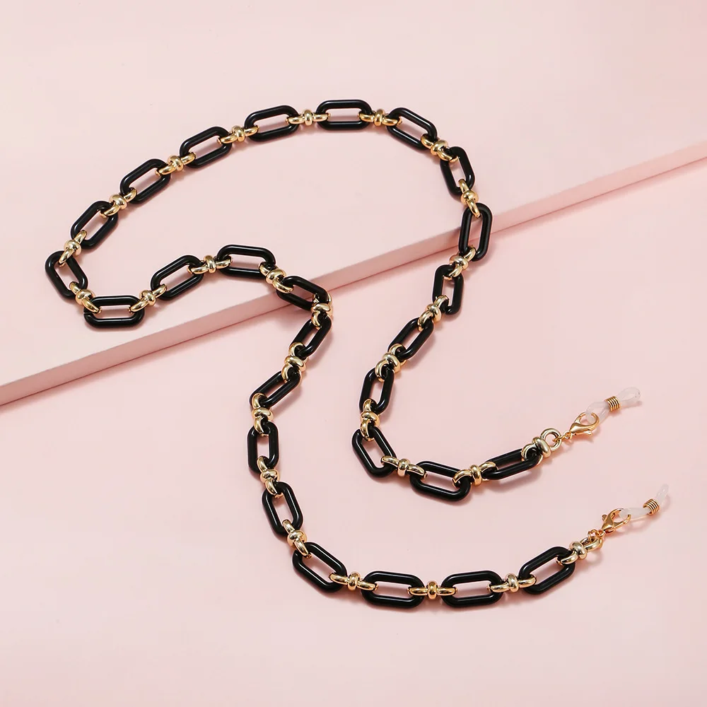 KLASSNUM Leoparden-Acryl-Brillenkette, Lesebrille, Lanyard-Ketten für Damen und Herren, Halshalter, Sonnenbrillen-Riemen, Kordel, 29 Zoll – Detail 7