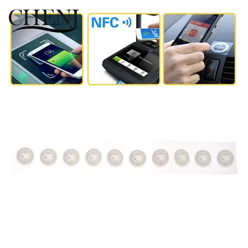 

10pcs NFC Tag NFC213 Label 213 Stickers Tags Badges Lable Sticker 13.56mHz For Huawei Share Ios13 Personal Automation Shortcuts