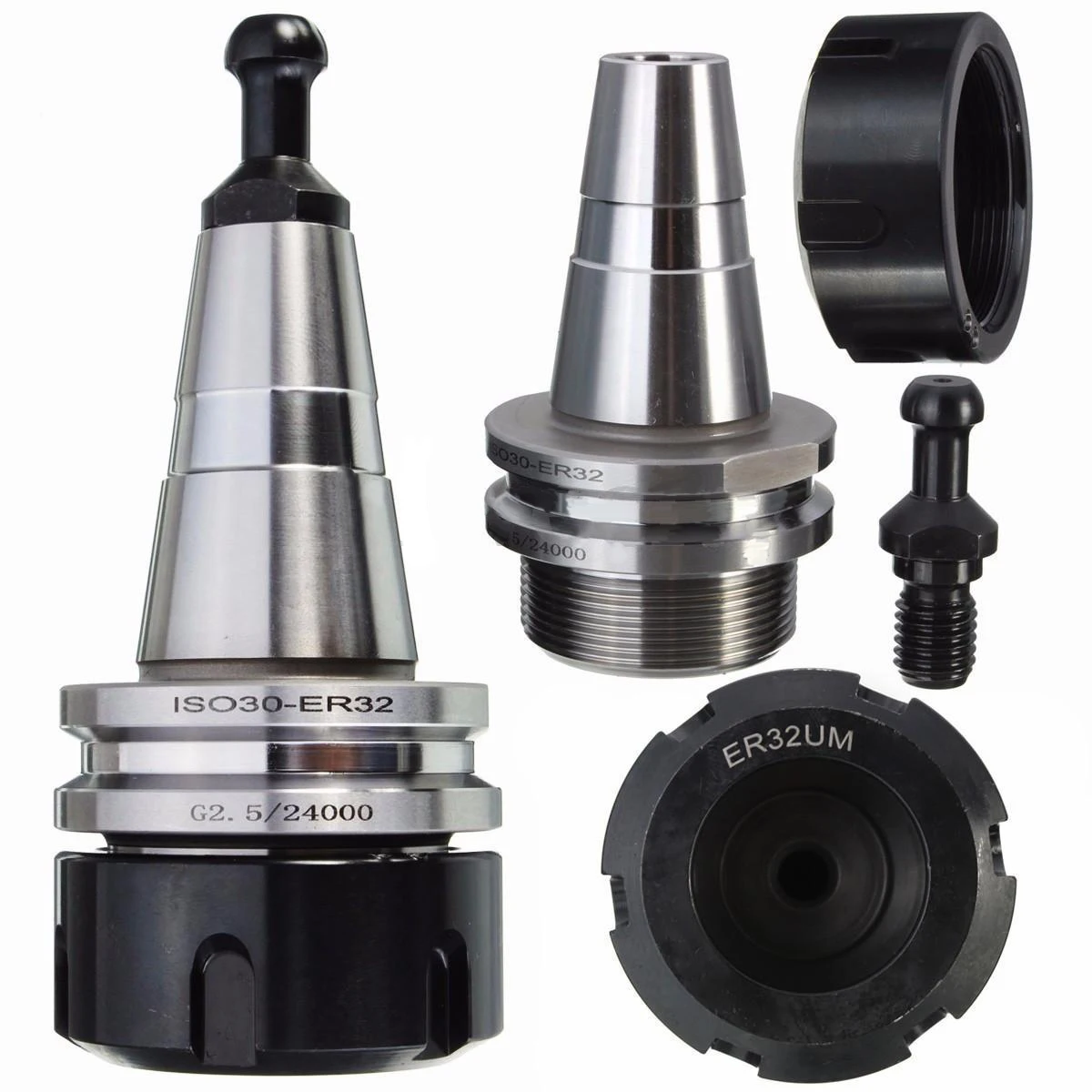 

3PCS metal ISO30 ER32 50 Balance Collet Chuck G2.5 24000rpm CNC Toolholder