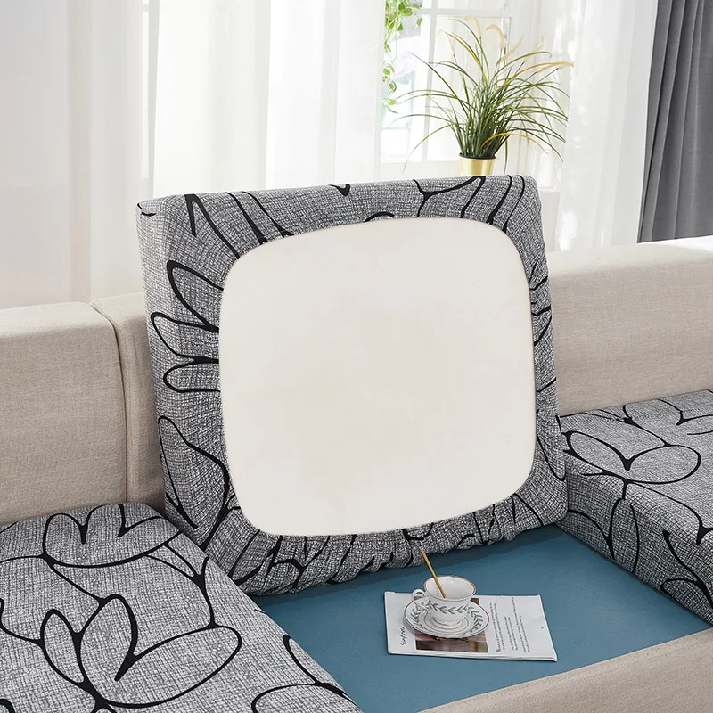 Sofa seat cushion cover elastic floral printing pet kid protector stretch removable washable