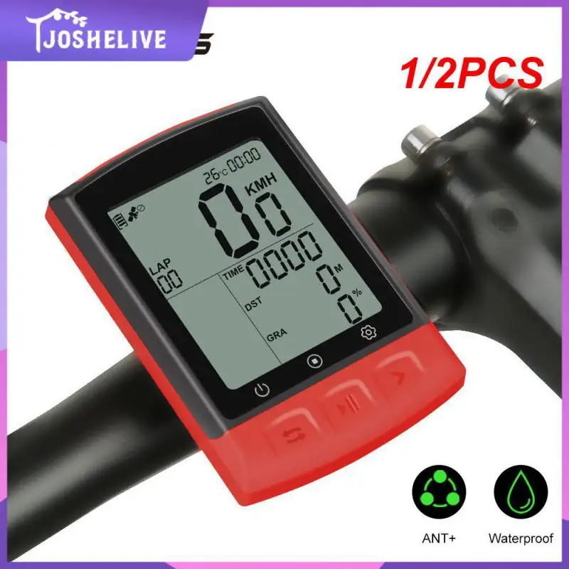 

1/2PCS Computer CooSpo BC107 IP67 2.3 INCH Ble5.0 Sync To Stra Ant+ Sensors Wireless Light MTB Speedometer