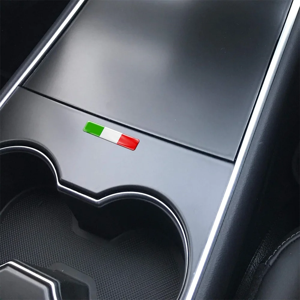 3D Domed Silicone Stickers Decals Italy National Italian Flag Car Motorcycle Helmet 2 x F 13