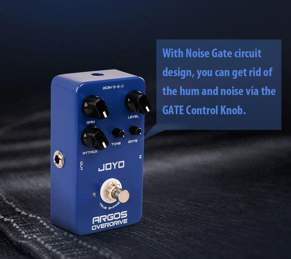 JF-23 ARGOS OVERDRIVE Guitar Pedal Argos Overdrive Tones Noise Reduction Circuit