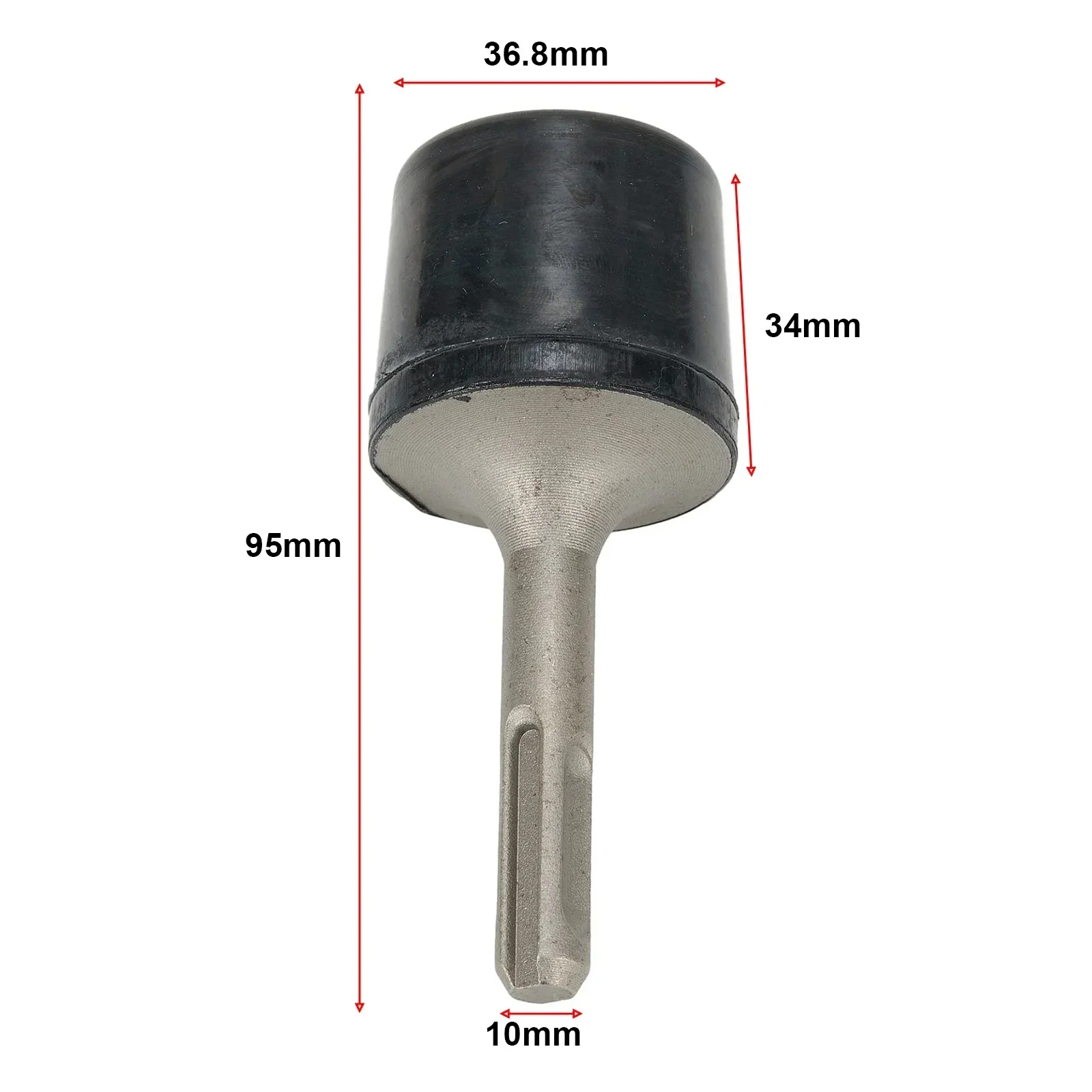 Rubber Electric Hammer SDS-PLUS Shank for Automotive Sheet Knocking Flat Iron Sheet Flatten Tile Lamina Power Tools