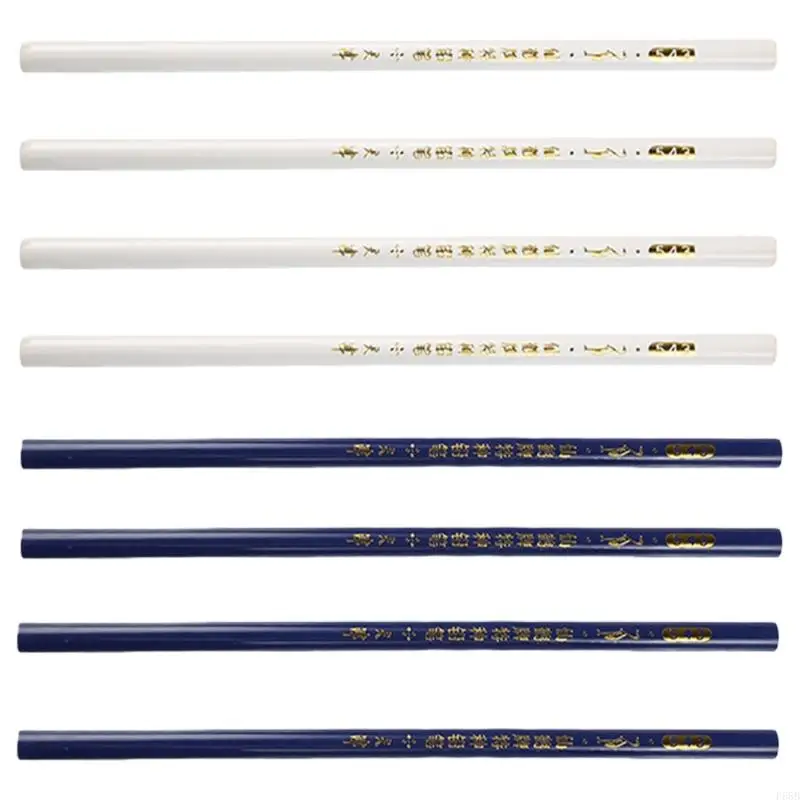F68B 8PCS Sewing Fabric Pencil Water Soluble Pencil Tailor Mark Fabric Chalk for Sewing Clothing Dressmaking