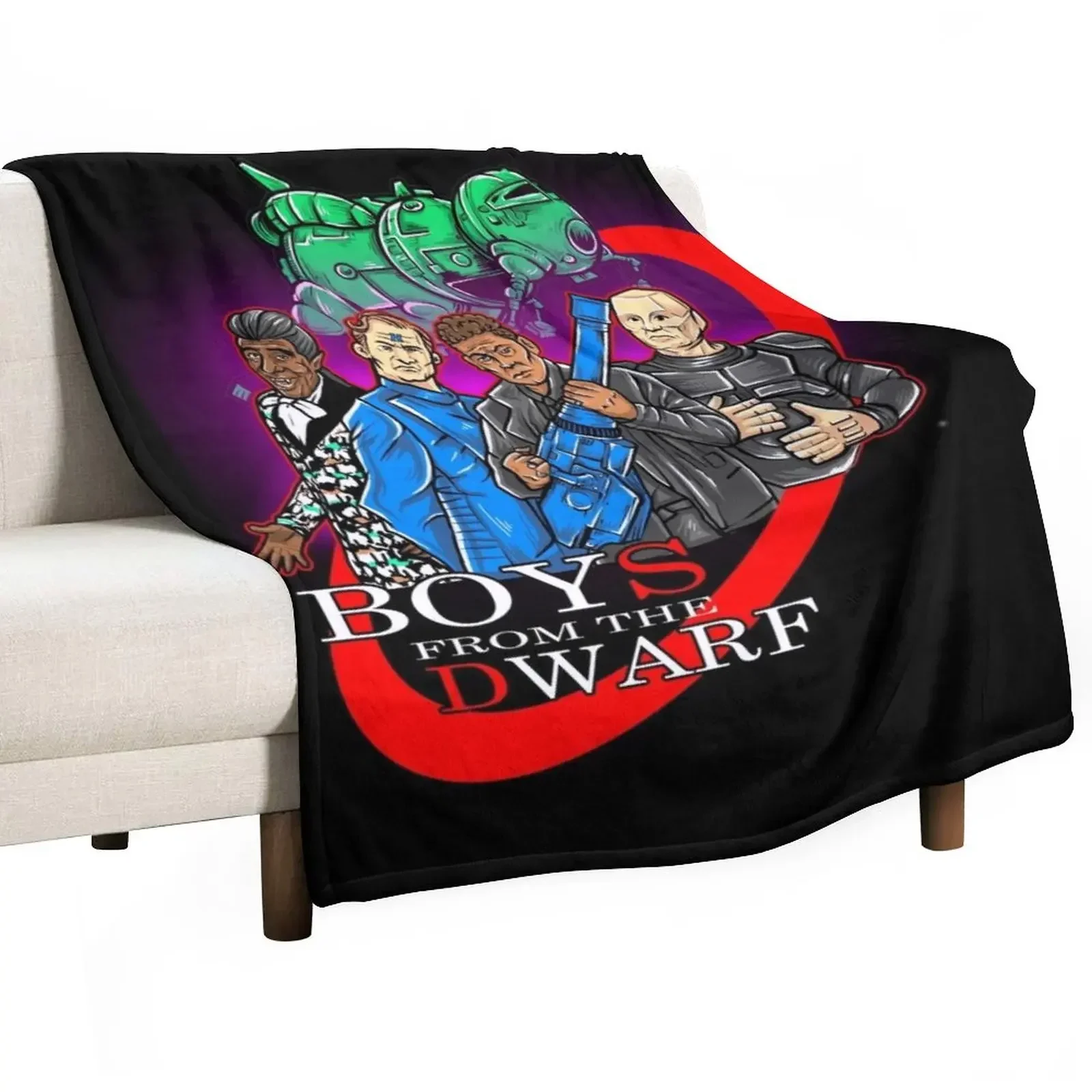 

Red Dwarf Boys From The Dwarf StarBug Throw Blanket Large Sofas Blankets
